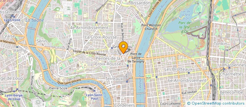 localisation de l'entreprise PENTAGONES à LYON