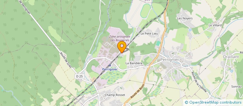 localisation de l'entreprise PENTAGRAMME  PERRIGNIER