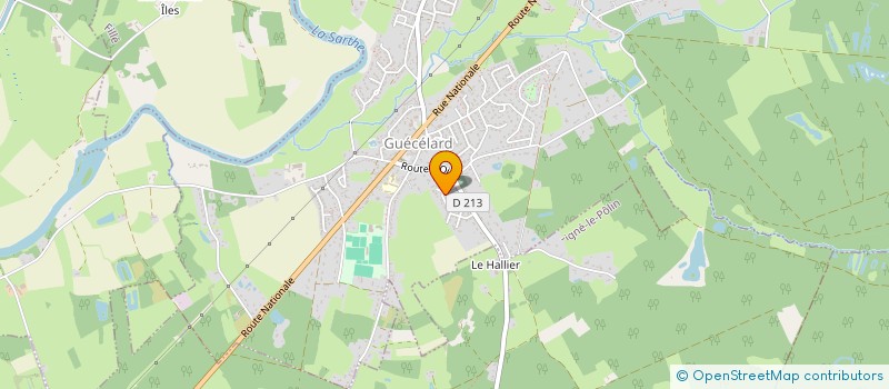 localisation de l'entreprise PENTECOTE ET LOISIRS GUECELARDAIS  GUECELARD