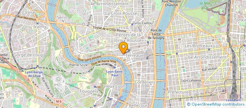 localisation de l'entreprise PENTES VERTES à LYON 1ER