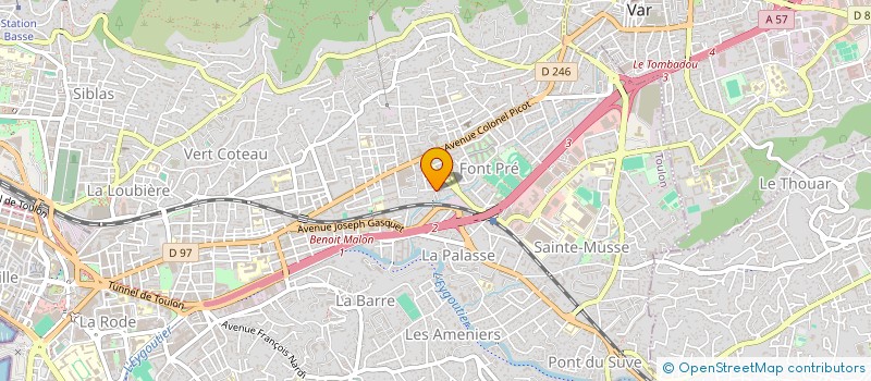 localisation de l'entreprise PENTHARMONIQUE  TOULON