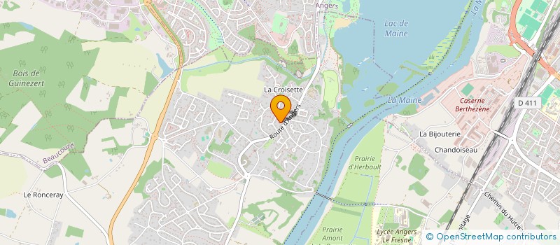 localisation de l'entreprise PENTHIERE SANTE  BOUCHEMAINE