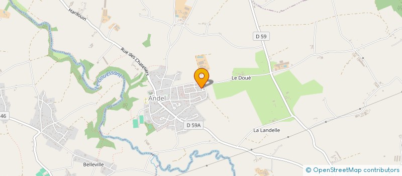 localisation de l'entreprise PENTHIEVRE DEPANNAGE  ANDEL