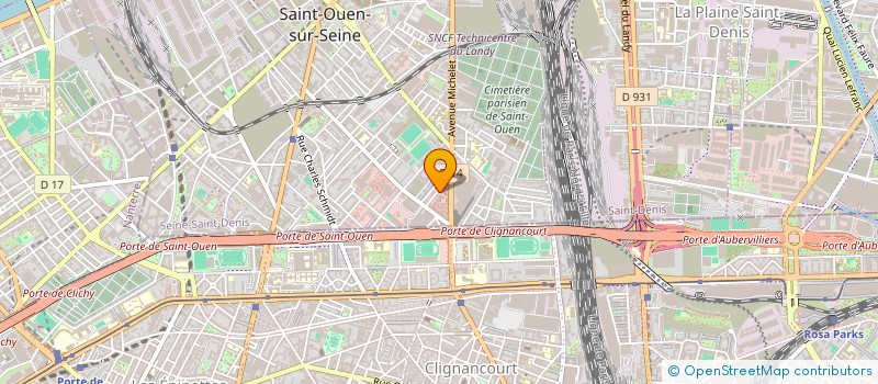 localisation de l'entreprise PENTHIEVRE IMMO à SAINT-OUEN-SUR-SEINE