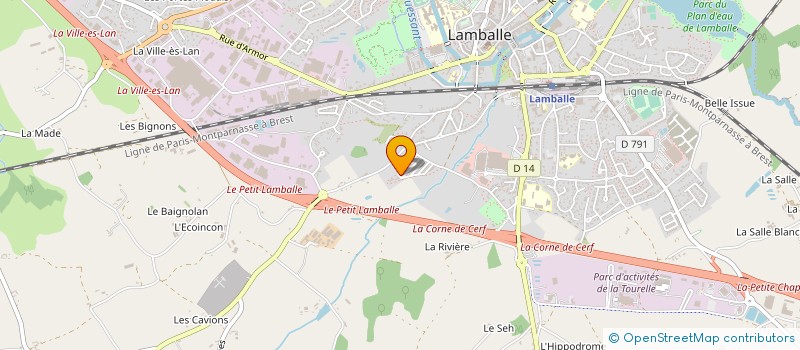 localisation de l'entreprise PENTHIEVRE NETTOYAGE ARCOLE à LAMBALLE-ARMOR