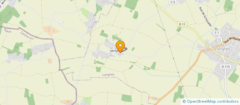 localisation de l'entreprise PENTREZ  LONGNES