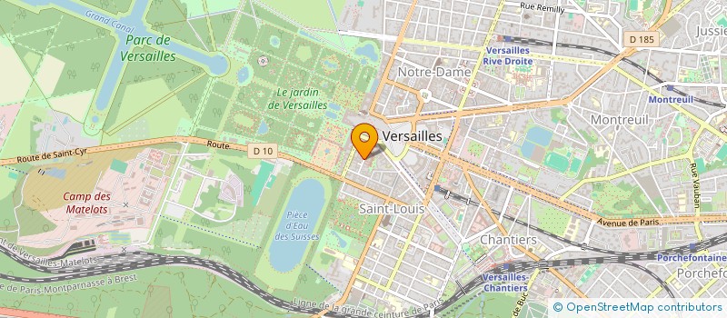 localisation de l'entreprise PENTY BAR à VERSAILLES