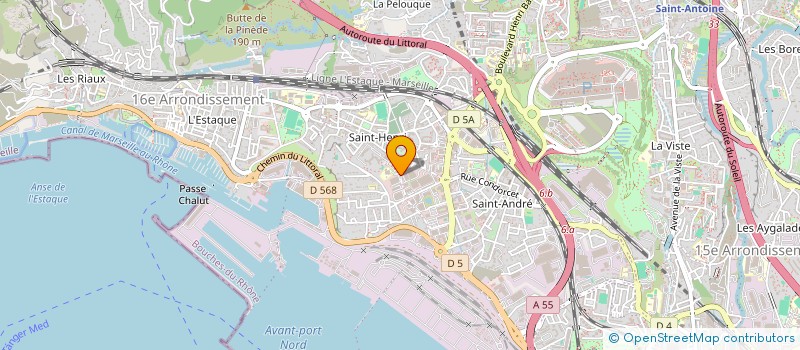 localisation de l'entreprise PENULT IMMO à MARSEILLE 16EME
