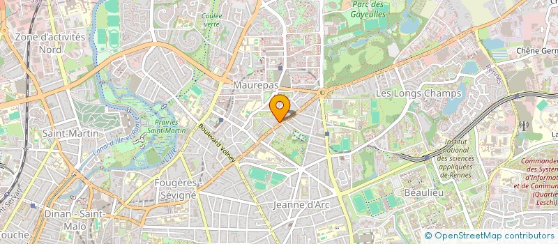 localisation de l'entreprise PENVANT à RENNES