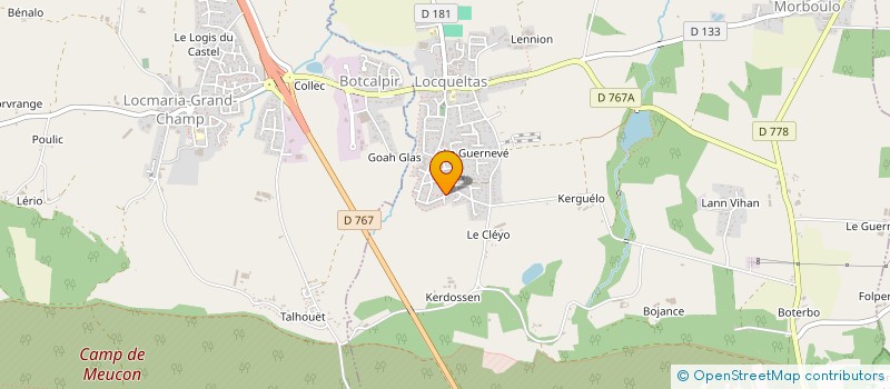 localisation de l'entreprise PENVERN à LOCQUELTAS