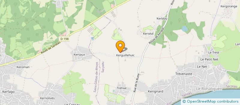 localisation de l'entreprise PENVINS - LANDREZAC ASSOCIATION KITE CLUB  SARZEAU