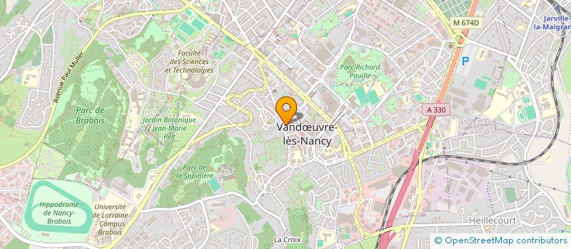 localisation de l'entreprise PENYA BLAUGRANA VANDOEUVRE LORRAINE  VANDUVRE-LES-NANCY