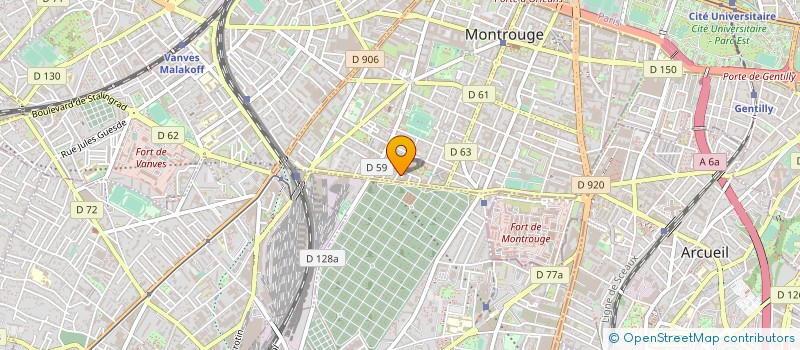 localisation de l'entreprise PEO PHOTOGRAVURE ESSAIS OFFSET à MONTROUGE