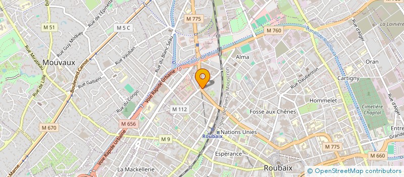 localisation de l'entreprise PEOLEO RETAIL  ROUBAIX