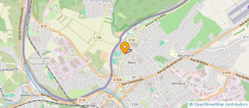 localisation de l'entreprise PEON PROJECT HOLDING  SARREGUEMINES