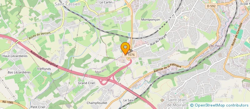 localisation de l'entreprise PEONIAS SERVICES  VOIRON