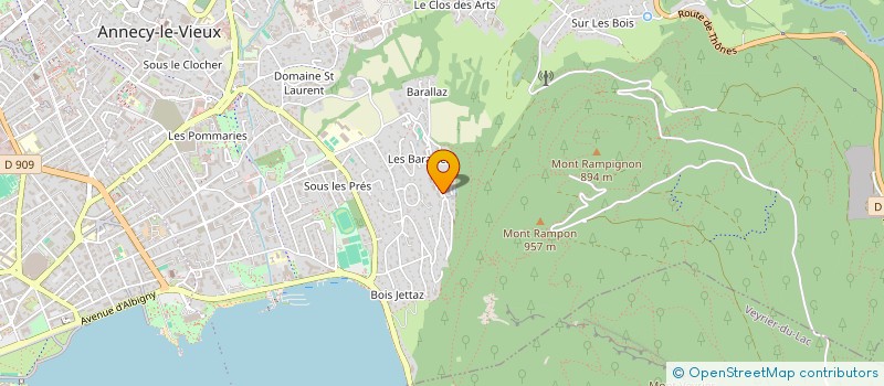 localisation de l'entreprise PEOPLE AND THE SEA  ANNECY