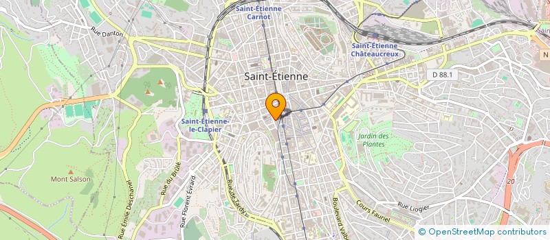 localisation de l'entreprise PEOPLE COIFF  SAINT-ETIENNE