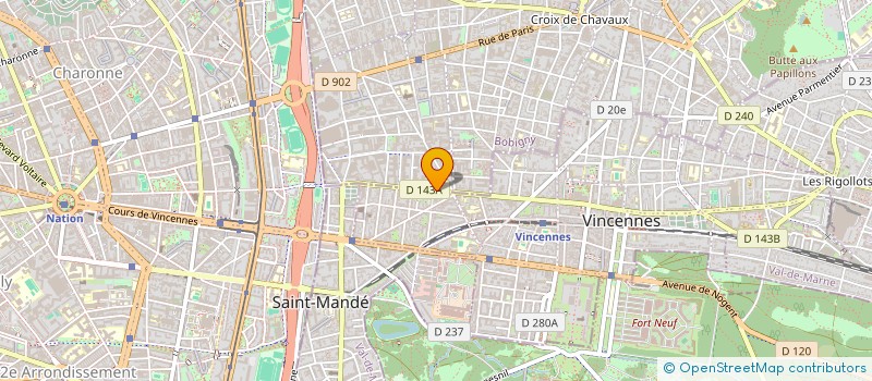 localisation de l'entreprise PEOPLE FOR CHANGE à MONTREUIL
