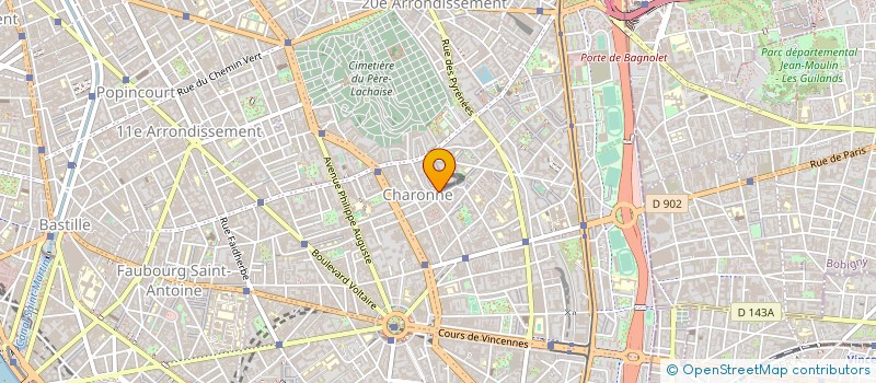 localisation de l'entreprise PEOPLE'S RAG COMPAGNIE  PARIS