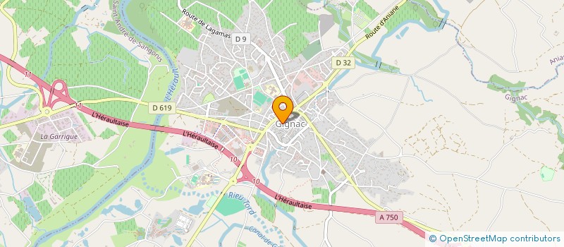 localisation de l'entreprise PEOSTEO  GIGNAC