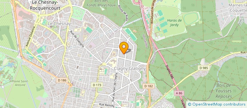 localisation de l'entreprise PEOUVET à VERSAILLES