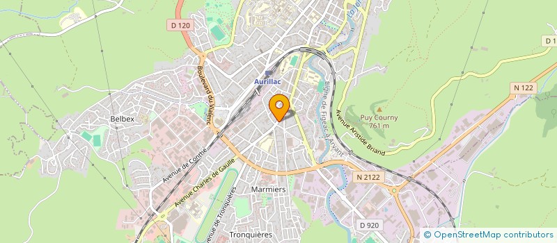 localisation de l'entreprise PEP 15 à AURILLAC