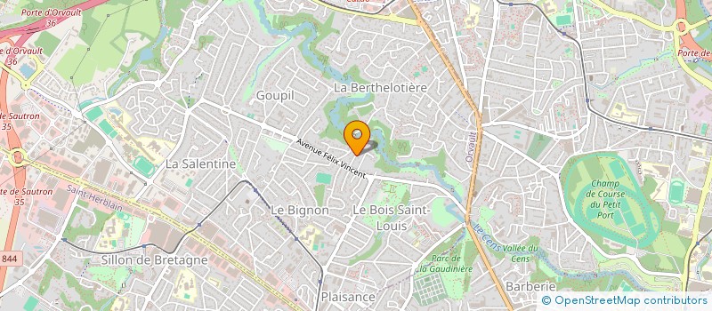 localisation de l'entreprise PEP à ORVAULT