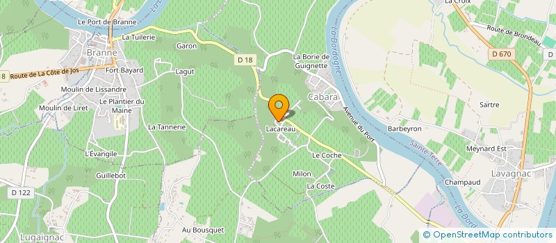 localisation de l'entreprise PEP'S 1  CABARA