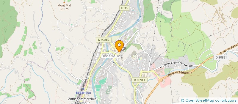 localisation de l'entreprise PEP'S & CO  BEDARIEUX