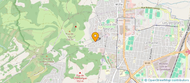 localisation de l'entreprise PEP'S EQUILIBRE  CLERMONT-FERRAND