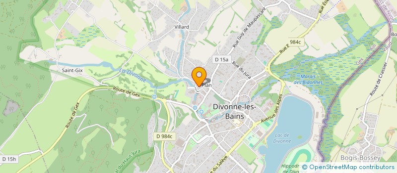 localisation de l'entreprise PEP'S TEAM à DIVONNE-LES-BAINS
