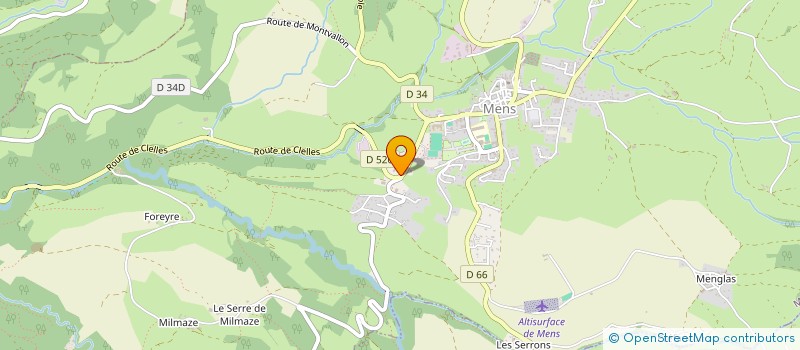 localisation de l'entreprise PEP'S TRIEVES  MENS