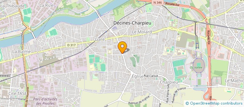 localisation de l'entreprise PEP WAY  DECINES-CHARPIEU