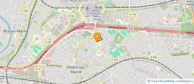 localisation de l'entreprise PEPAC  VILLIERS-SUR-MARNE