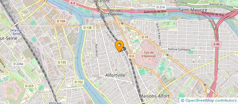 localisation de l'entreprise PEPAC (PARTICIPATION A L'EDUCATION POPULAIRE PAR L'ART ET LA CULTURE) à ALFORTVILLE