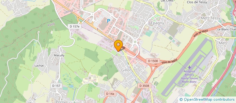 localisation de l'entreprise PEPE CARRELAGES  EPAGNY METZ-TESSY