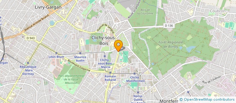 localisation de l'entreprise PEPERRONI à CLICHY-SOUS-BOIS