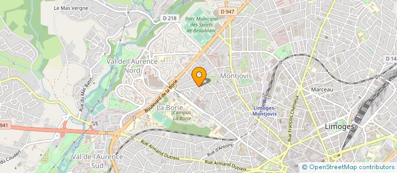 localisation de l'entreprise PEPETTETBILOU à LIMOGES