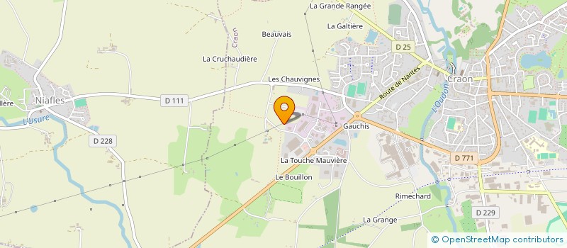 localisation de l'entreprise PEPI BAZ à CRAON