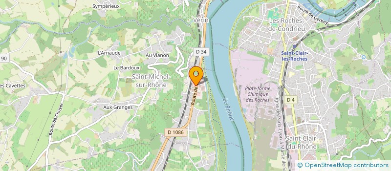 localisation de l'entreprise PEPI VERT à SAINT-MICHEL-SUR-RHONE