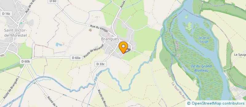 localisation de l'entreprise PEPIN  BRANGUES