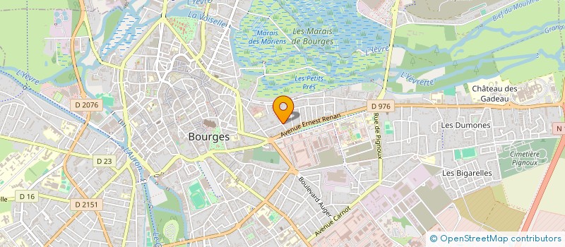 localisation de l'entreprise PEPIN HDL  BOURGES