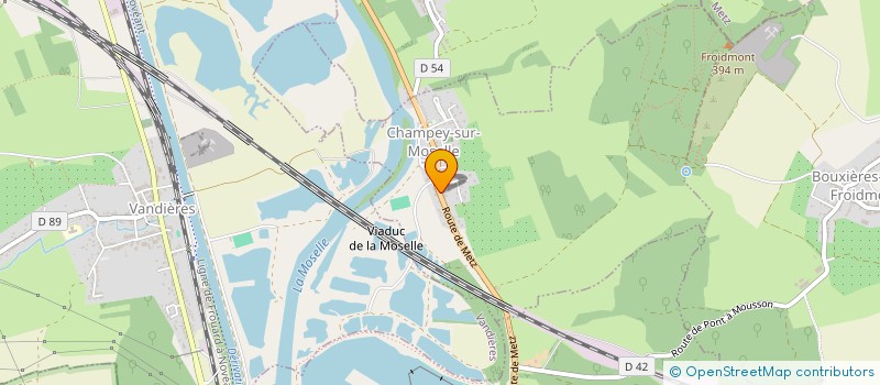 localisation de l'entreprise PEPINIERE 1  PONT A MOUSSON