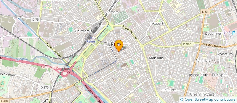 localisation de l'entreprise PEPINIERE  REIMS