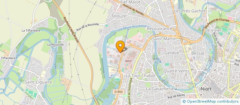 localisation de l'entreprise PEPINIERE  NIORT