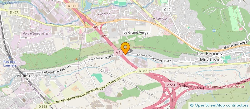 localisation de l'entreprise PEPINIERE BEAUSOLEIL à LES PENNES-MIRABEAU
