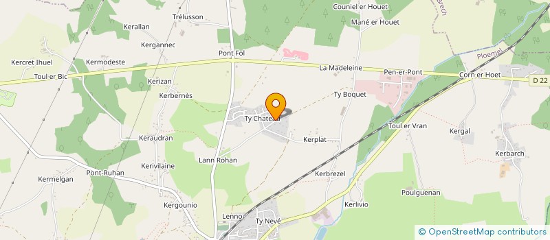 localisation de l'entreprise PEPINIERE CHEVREFEUILLE à PLOEMEL