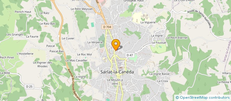 localisation de l'entreprise PEPINIERE D'ENTREPRISE DU SARLADAIS  SARLAT-LA-CANEDA