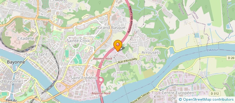 localisation de l'entreprise PEPINIERE DE GASCOGNE  BAYONNE